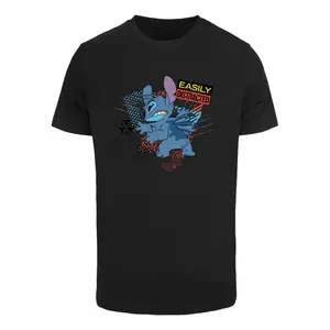 T-shirt Merchcode Lilo & Stitch Easily Distracted image-0