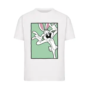 T-shirt com Cabeça Engraçada Mulher Merchcode Looney Tunes Bugs Bunny