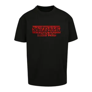 Oversized T-shirt Merchcode Stranger Things Neon Sign Heavy image-0