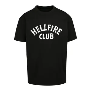 Oversized T-shirt Merchcode Stranger Things Hellfire Club Heavy image-0