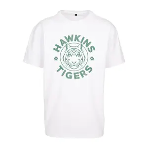 T-shirt Merchcode Stranger Things Hawkins Tigers Oversize image-0
