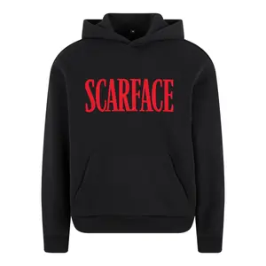 Kapucnis pulóver Merchcode Scarface Magazine Cover Fluffy