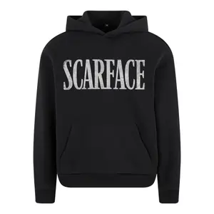 Kapucnis pulóver Merchcode Scarface Logo Fluffy