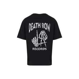 Oversized T-Shirt Merchcode Deathrow L.A. Skull Hands image-2