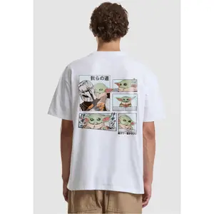 Loose T-shirt Merchcode Star Wars Mandalorian Anime image-3