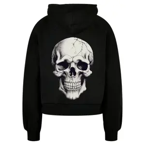 Women's hooded sweatshirt Merchcode Halloween - Skull image-1