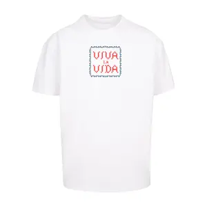 Oversized T-shirt Merchcode Frida Kahlo - Pixels viva la vida Heavy image-0