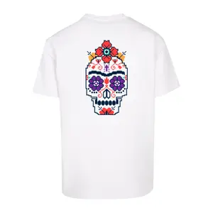 Oversized T-shirt Merchcode Frida Kahlo - Pixels viva la vida Heavy image-1