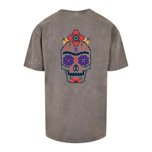 Oversized T-Shirt Merchcode Frida Kahlo Pixels viva la vida Acid image-1