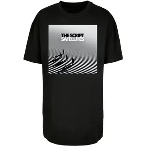 T-shirt oversize para mulheres Merchcode The Script - Satellites Album Cover