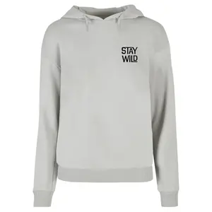 Sweatshirt à capuche femme Merchcode Wording Stay Wild Everyday