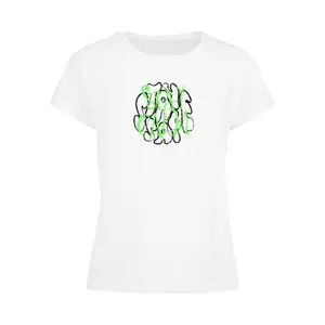 T-shirt femme Merchcode Wording Stay Safe One Box