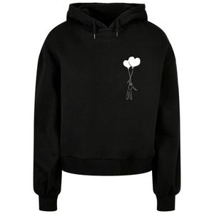 Women's hooded sweatshirt Merchcode Love In The Air Organic