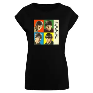 T-shirt femme Merchcode Beatles - 4 Colored Cover image-0