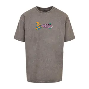 Verwaschenes Oversize-T-Shirt Merchcode Yellow Submarine - Fish No. 1 Acid image-0