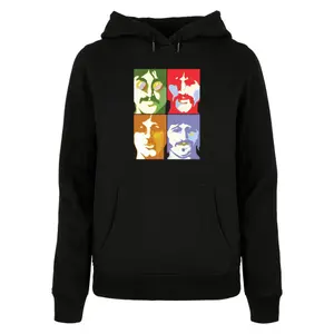 Basic Kapuzenpullover Damen Merchcode Beatles Color Heads image-0