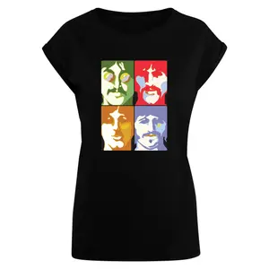 T-shirt femme Merchcode Beatles Color Heads image-0