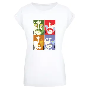 T-shirt femme Merchcode Beatles Color Heads image-0