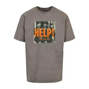 T-Shirt Merchcode Beatles - Album Help Acid Washed image-0