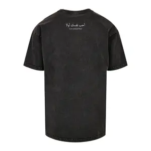 T-shirt lavada Merchcode Love Yourself First Acid Oversized image-3