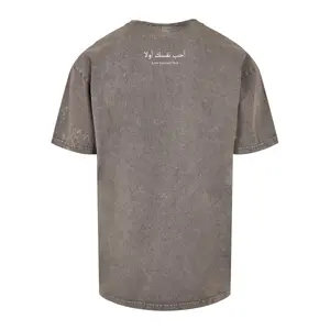 T-shirt lavada Merchcode Love Yourself First Acid Oversized image-3