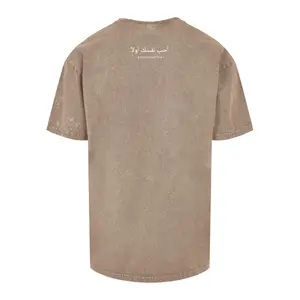 T-shirt lavada Merchcode Love Yourself First Acid Oversized image-3