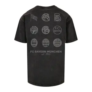 T-shirt oversized desbotado Merchcode Logo History 2 Acid image-1
