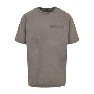 T-shirt oversized desbotado Merchcode Logo History 2 Acid image-0
