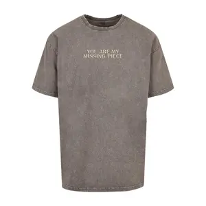 túlméretezett póló Merchcode Missing Piece Acid Washed Heavy image-0