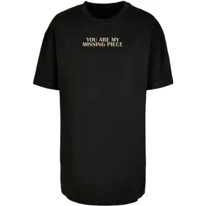 T-shirt de tamanho exagerado para mulheres Merchcode Missing Piece Boyfriend image-0