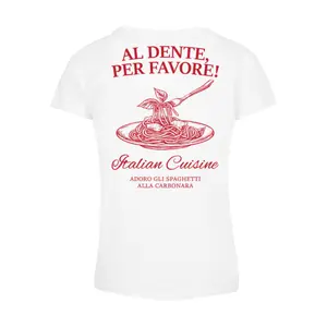 T-shirt de mulher Merchcode AL Dente Per Favore image-1