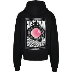 Oversized hooded sweatshirt Merchcode Sunset Charm image-1