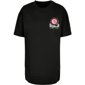 T-shirt de grandes dimensões para mulher Merchcode Sunset Charm image-0