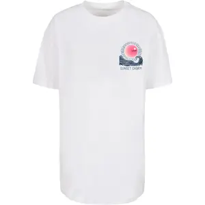 Oversized-T-Shirt, Damen Merchcode Sunset Charm image-0