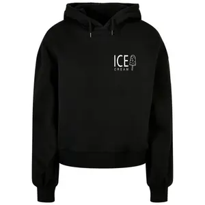 Sweatshirt com capuz de grandes dimensões para mulher Merchcode Ice Cream image-0