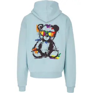 Oversized hooded sweatshirt Merchcode Love Teddy image-1
