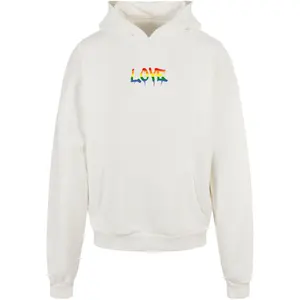 Oversized hooded sweatshirt Merchcode Love Teddy image-0