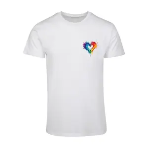 T-shirt avec l'ambiance Merchcode Pride Splash image-0