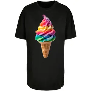 T-shirt oversize para mulheres Merchcode Pride Scoops image-0