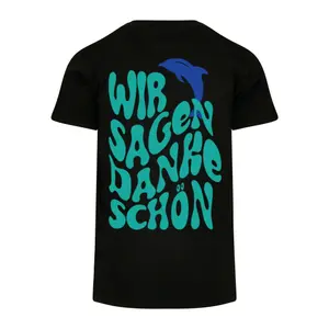 T-shirt Merchcode Die Flippers - Wir Sagen Danke Schön Basic 2 image-1