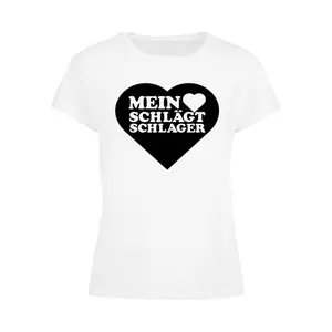 T-shirt femme Merchcode MHSS Herz Schwarz image-0