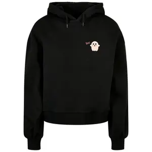 Women's hooded sweatshirt Merchcode Halloween - Boo Ghost image-0
