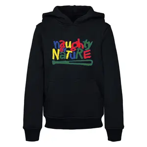 Basic kids' hoodie Merchcode Naughty By Nature logo color image-0