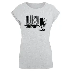 Női póló Merchcode Brandalised - Barcode Leopard Circle image-0