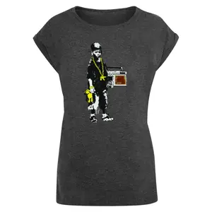 T-shirt de mulher Merchcode Brandalised - Boy With Teddy image-0