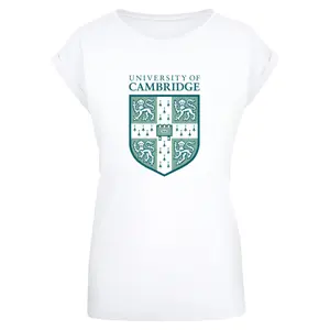 T-shirt de mulher Merchcode University Of Cambridge - Shield image-0