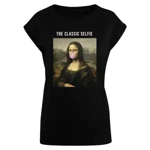 T-shirt femme Merchcode Apoh Da Vinci Selfie image-0