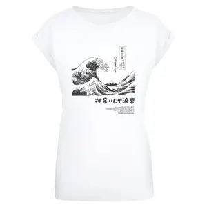 T-shirt de mulher Merchcode APOH - Hokusai Mono image-0