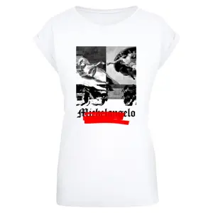 T-shirt de mulher Merchcode Apoh - Michelangelo Negative image-0