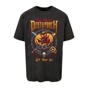 Camiseta Merchcode Five Finger Death Punch - Got Your Six Washed image-0